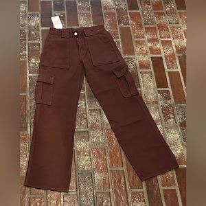 Brand New with Tags - Amazon dark brown cargo pants